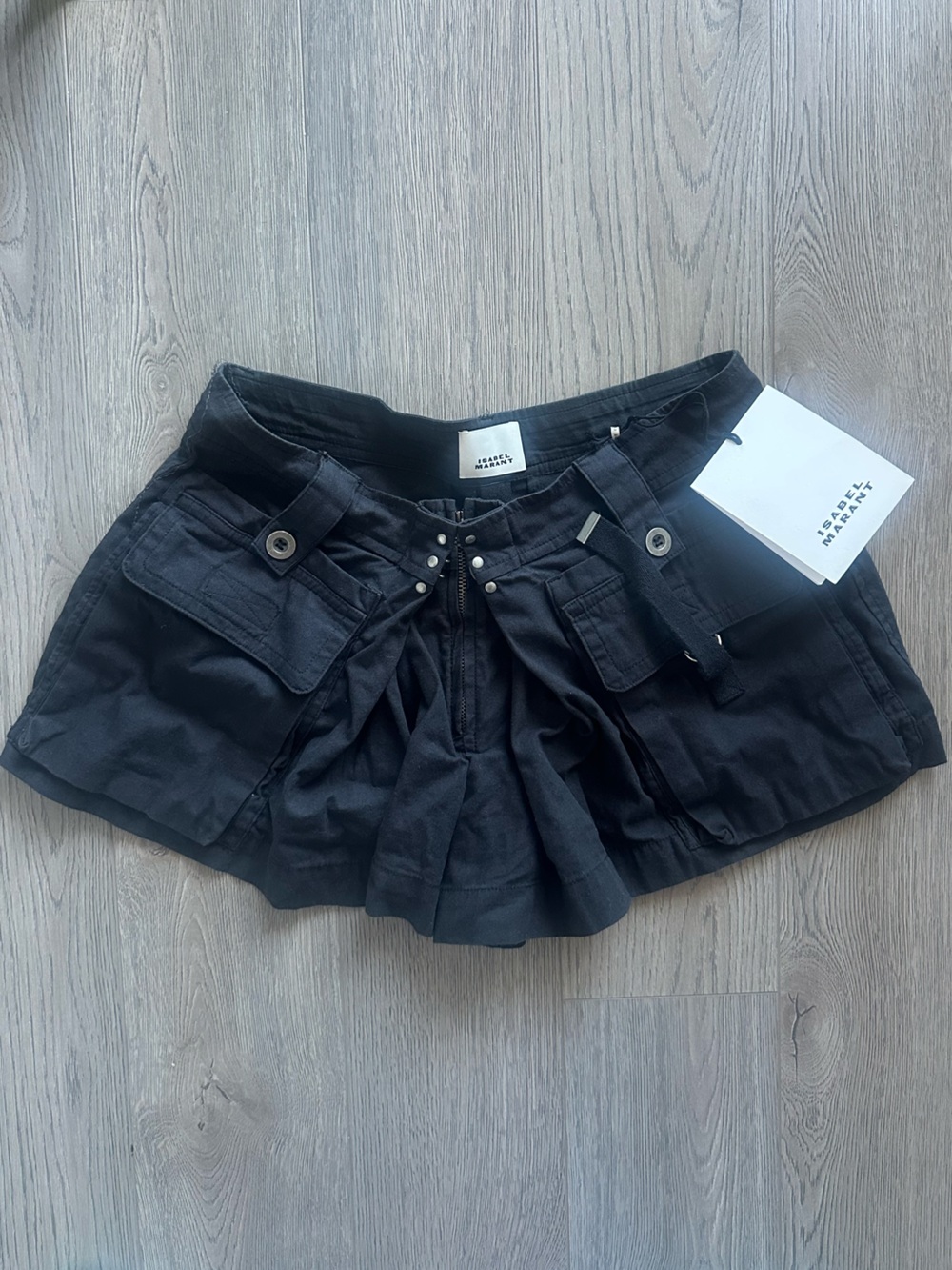 Isabel Marant Black Utility Pocket Shorts